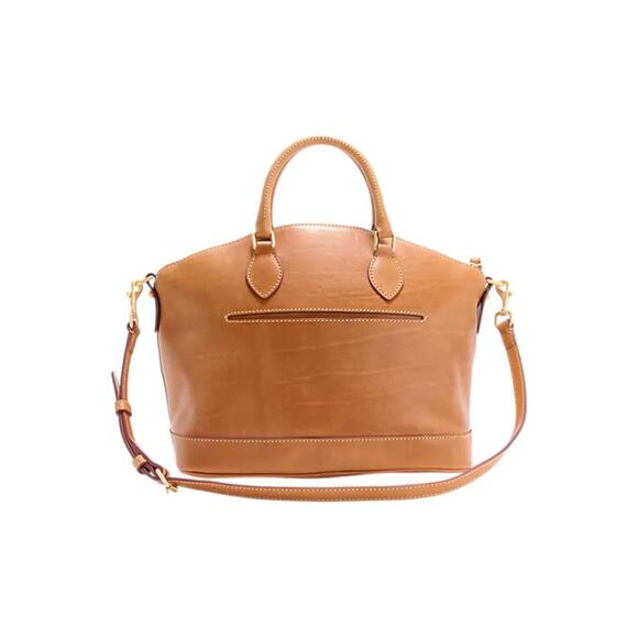 Dooney & Bourke Handbags - Dooney & Bourke Florentine Leather Carissa Satchel Natural